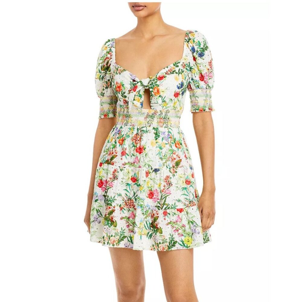 Alice + Olivia Multicolor Floral Mini Dress‎ Size 2